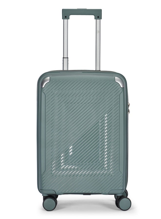 LIMRA Travel Bags 3-Piece Hard Shell Luggage Set Durable Polypropylene Suitcases with Spinner Wheels Turquoise grey - Image 2